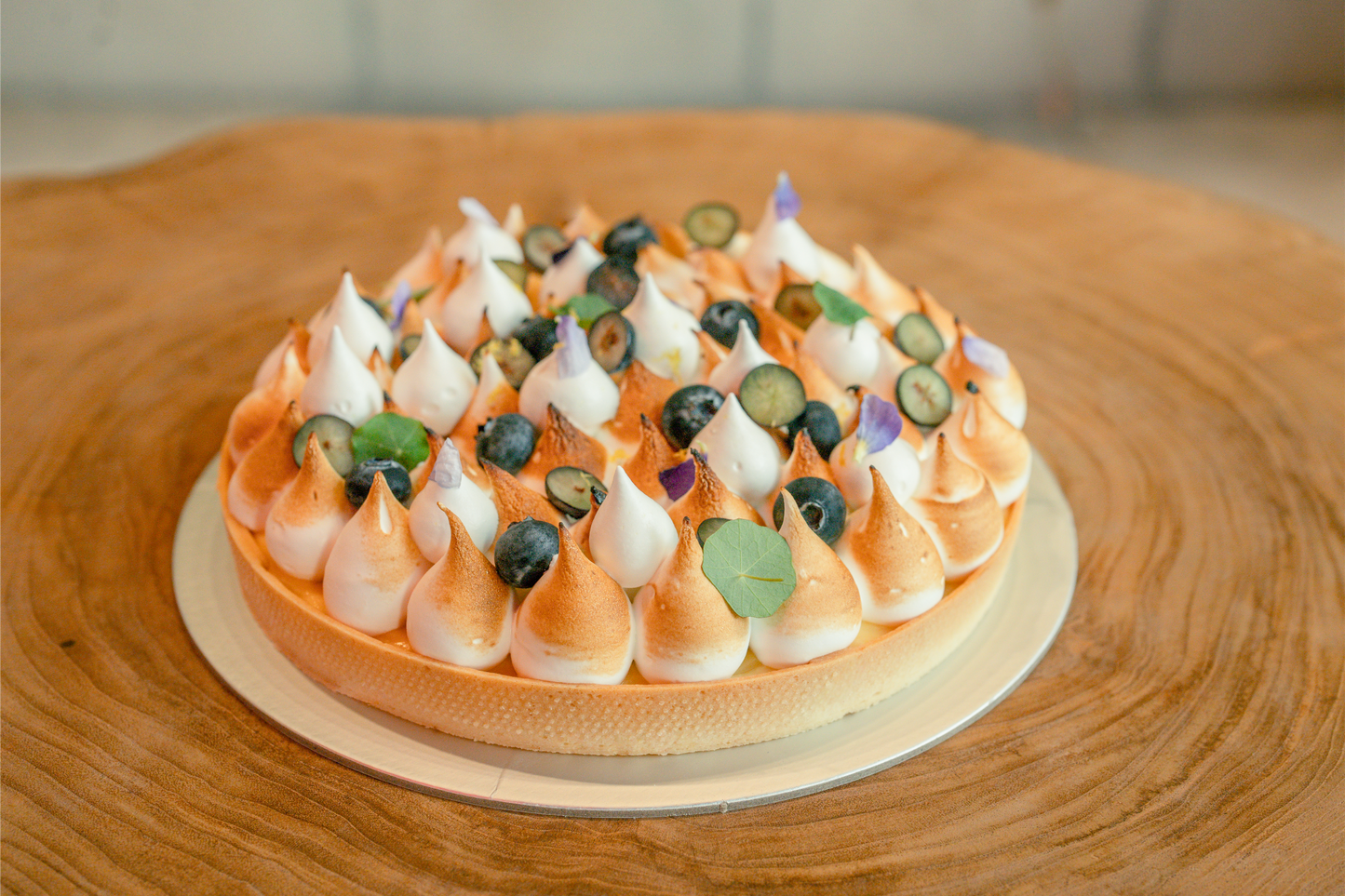 Lemon Meringue & Blueberry tart